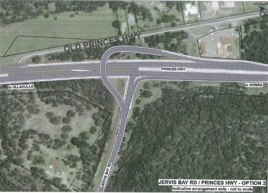 Intersection option two proposed by RMS engineers