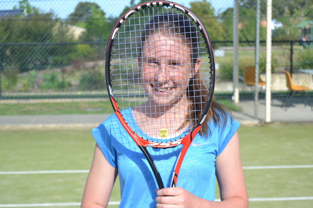 Budding tennis champion, 13 year old Chilee Roland.