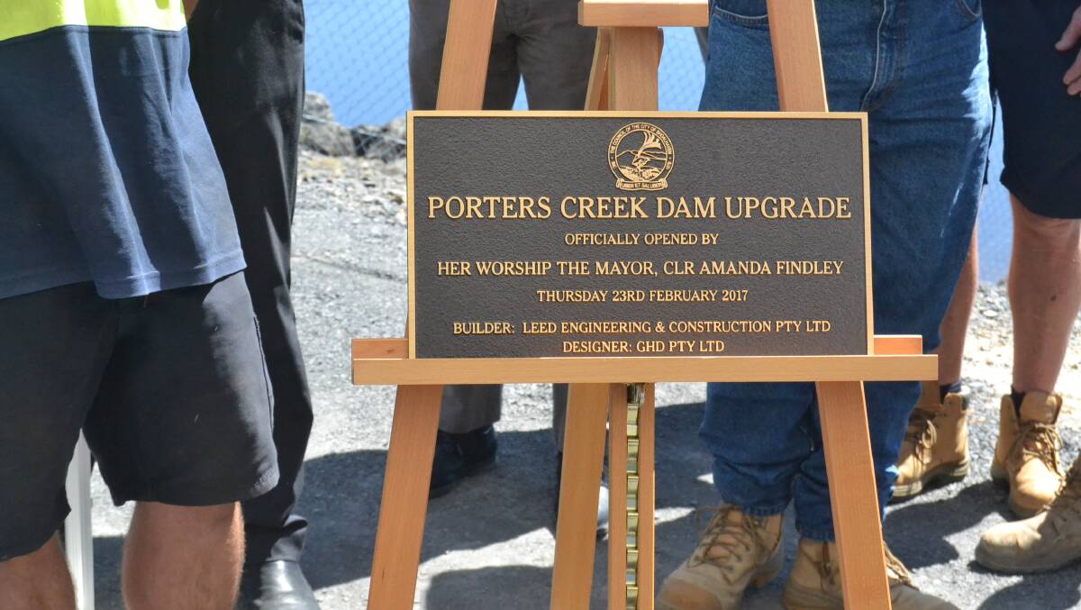 The upgrade has occurred 50 years following Porters Creek Dam initial construction. 
