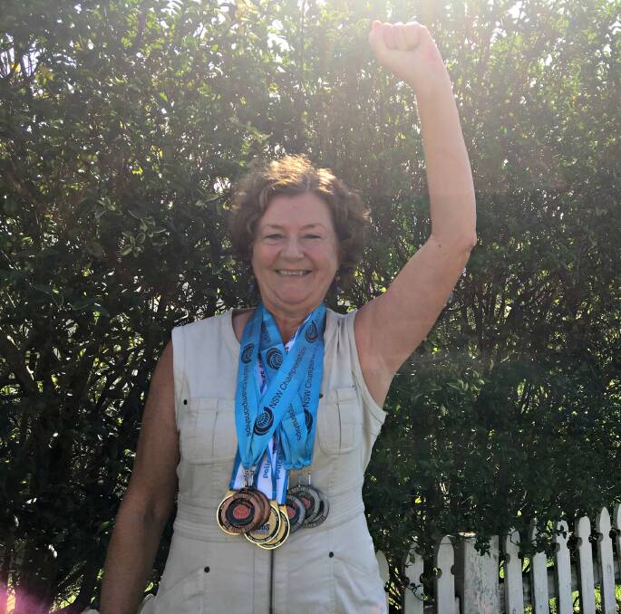 MASTER MEDALLIST: Manyana's Master medallist, Kerri Jones, has recently achieved a nine medal haul at successive NSW Master Events including hammer-throw, javelin, discus, shot-put and weight-throw.