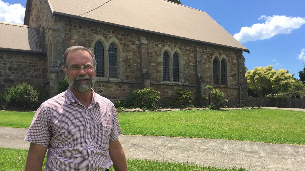 FAREWELL: Reverend Tony Davies invites the community to farewell the historic Milton Uniting Church.