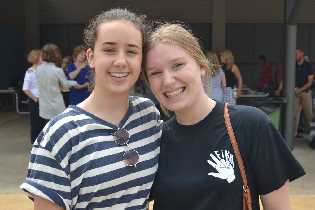 Chloe Dadd and Aniek Attard were thrilled with their ATAR results, both in the high 70s. 