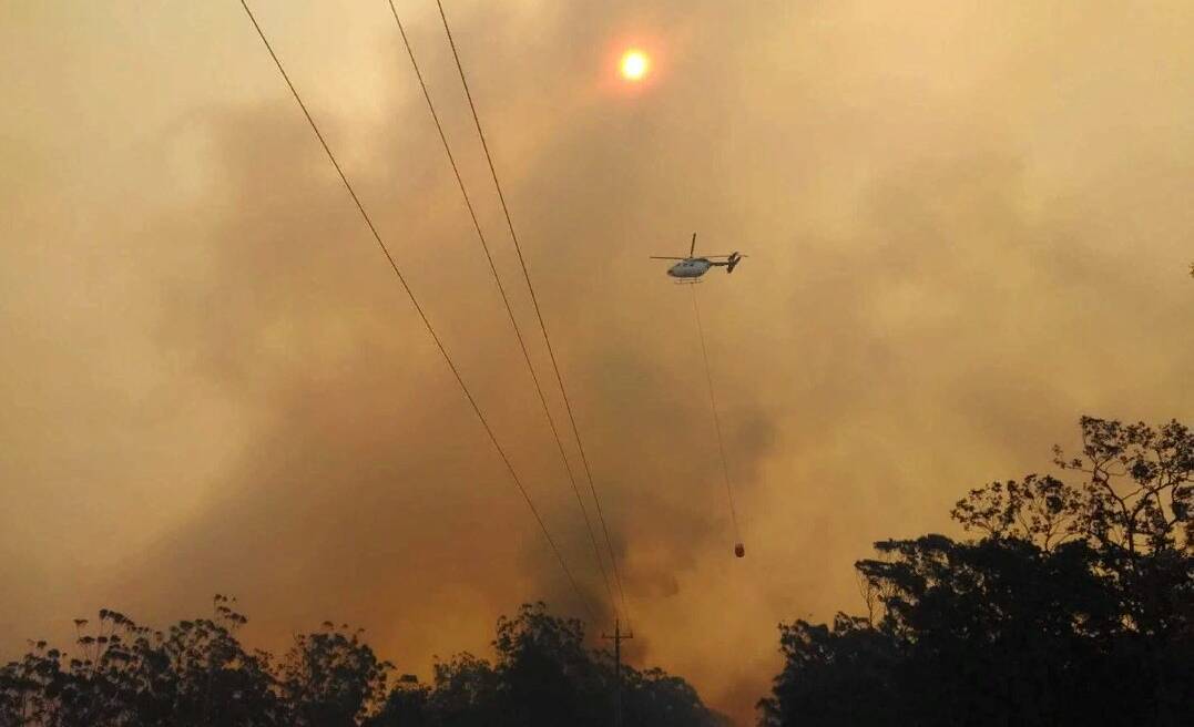 The Kingiman blaze was fought from land and air for almost a week. Picture: Supplied. 