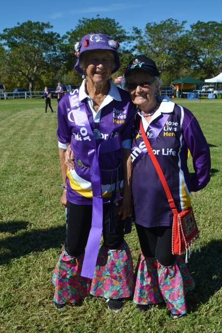 Gloria McInnes from Mollymook and Norah Lees from Ulladulla at the 2017 event. 