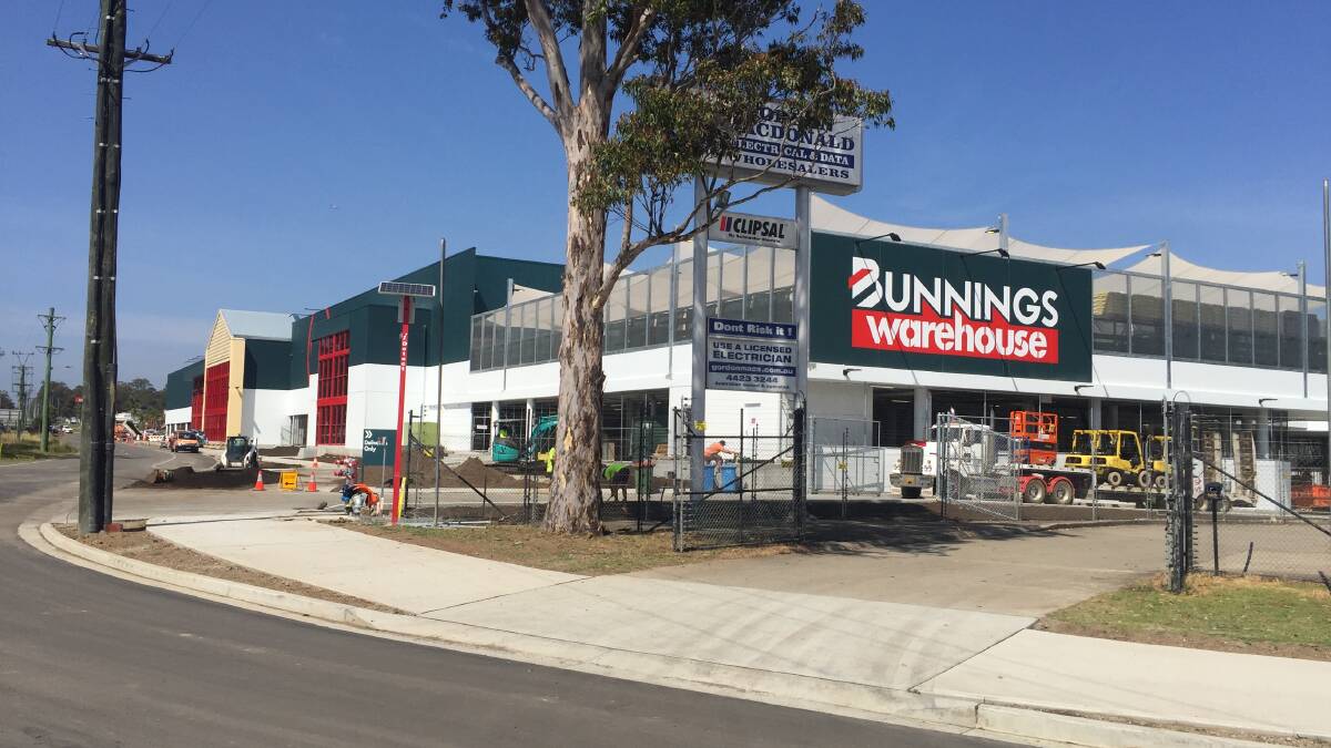 NORTHERN VIEW: The northern end of the new Bunnings South Nowra.