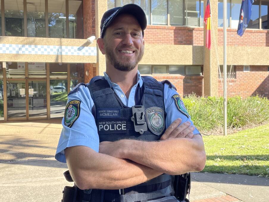 NSW Police Shoalhaven crime prevention officer Senior Constable Angus McMillan.