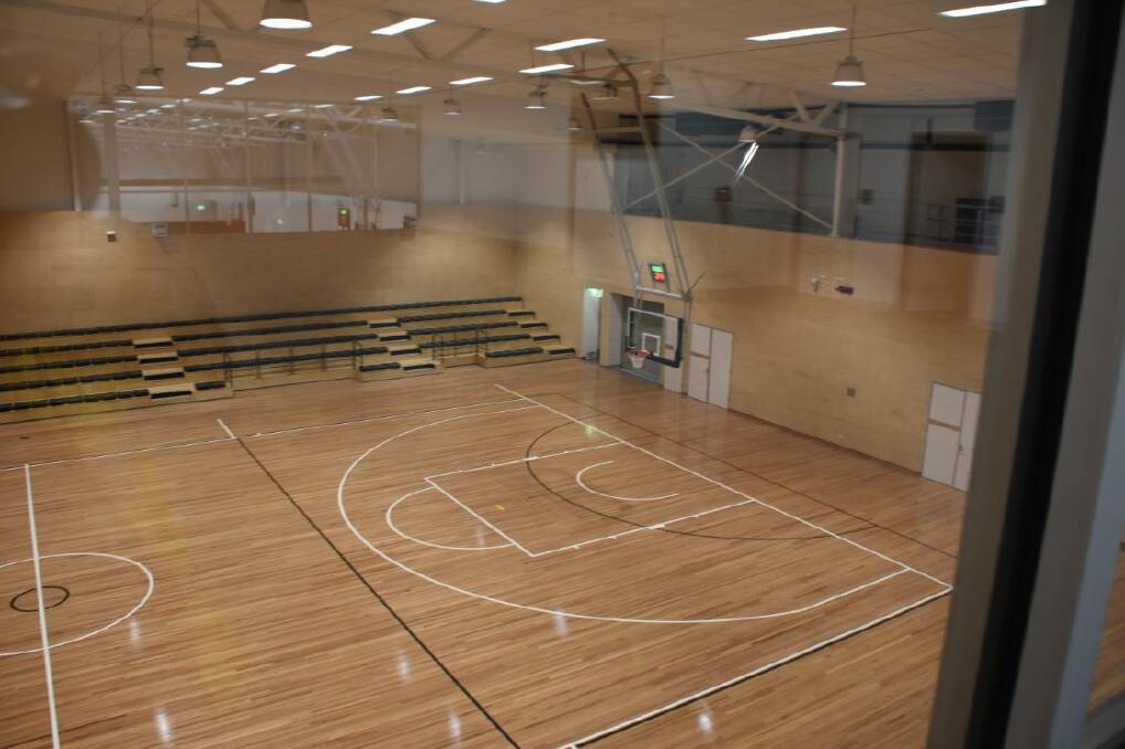 SPECTACULAR: The view over the John Martin Show Court in the Shoalhaven Indoor Sports Centre from the mezzanine area.