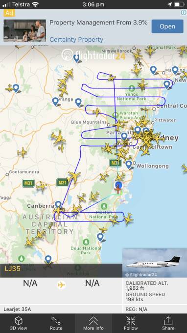The amazing workload of the Nowra-based Air Affairs Australia Learjets.