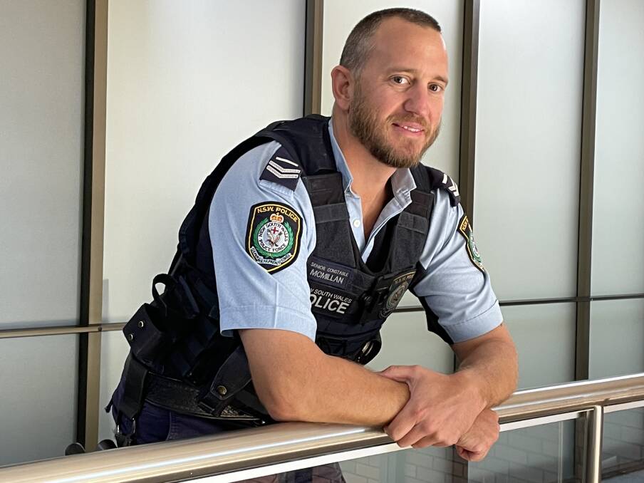 NSW Police Shoalhaven crime prevention officer Senior Constable Angus McMillan.
