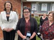EXCITING: SAHSSI Business Development Manager Gillian Vickers (centre), with Minister for Families and Communities Natasha Maclaren-Jones and South Coast MP Shelley Hancock.