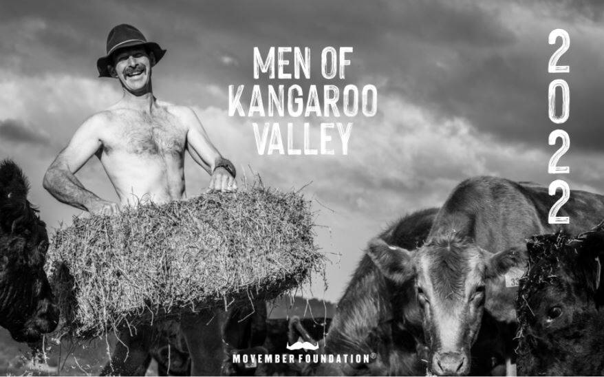 COVER BOY: Brad Hawthorne was the cover model for the Men of Kangaroo Valley 2022 calendar. Photo:Sally Latham, of Savvy Sally.
