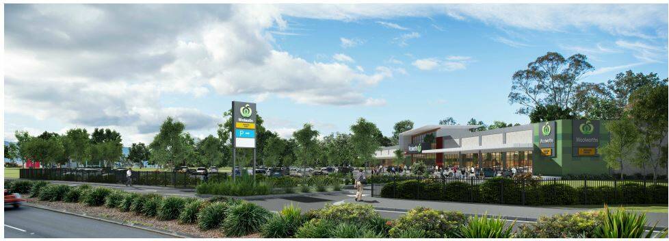THE LOOK: An artist's impression of the $13.8 million Bomaderry Woolworths which is hoped to be open in August.