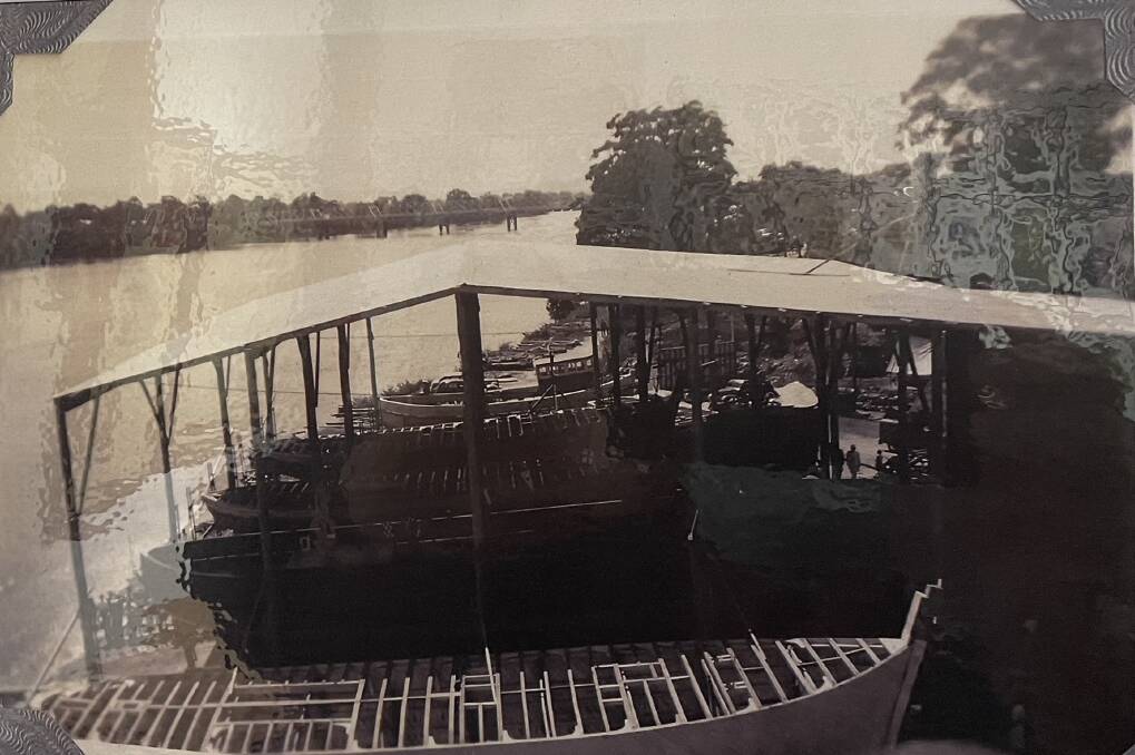 Second World War timber frame boat building industry at Paringa Park on the banks of the Shoalhaven River. Photo: Von Potts