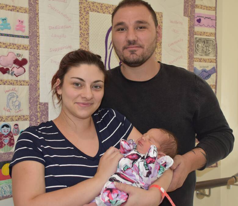 Teneil and Jason Grech, of Ulladulla with baby Willow.