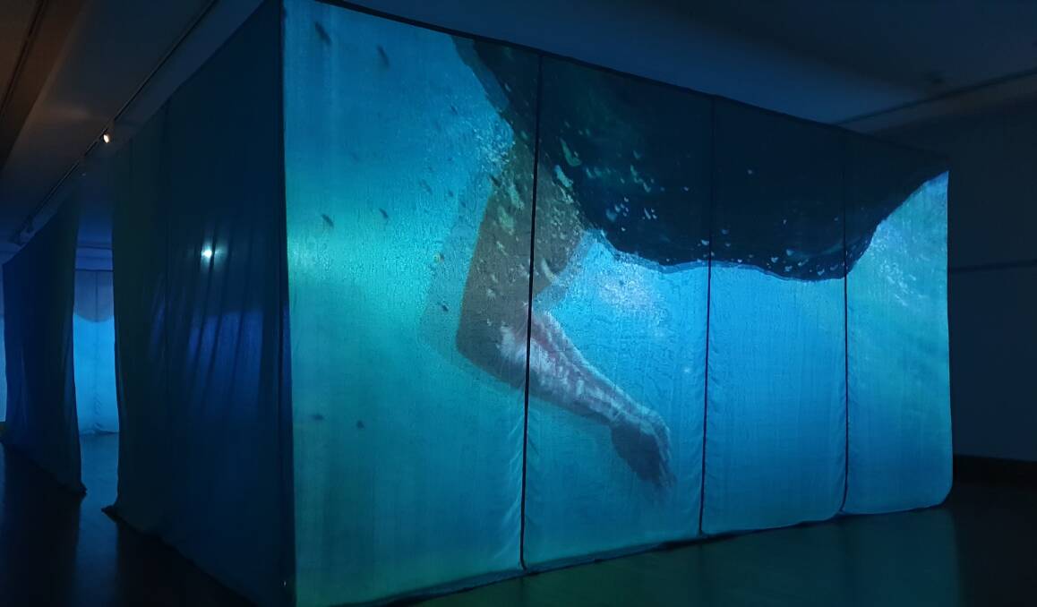 INCREDIBLE WORK: Lizzie Buckmaster Dove's latest work, Coming Up For Breath, currently showing at the Shoalhaven Regional Gallery in Nowra, is definitely an immersive installation. Image: Lizzie Buckmaster Dove