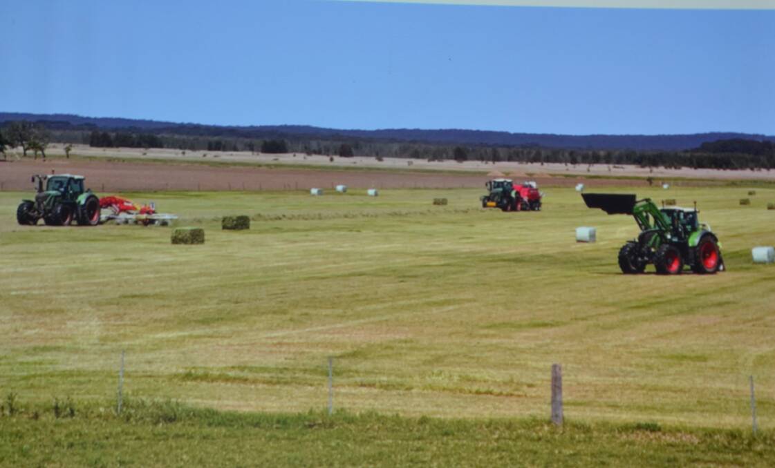 FAST FORWARD: 2020 and the Henry family contractorts makes silage on the Bennett's property with their modern-day machinery worth hundreds of thosands of dollars. 