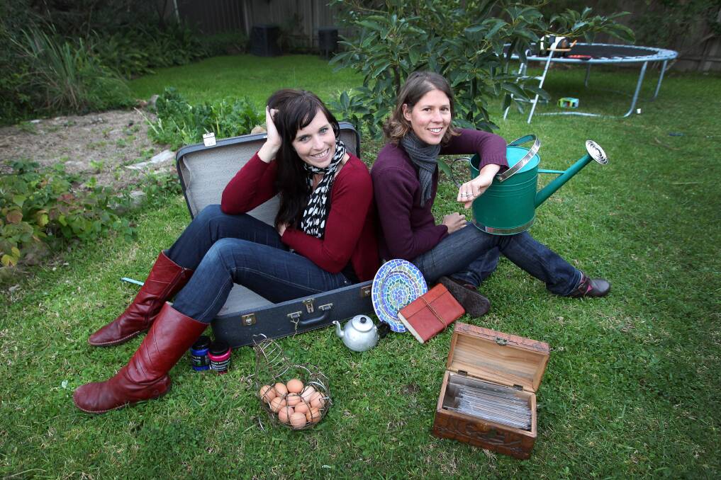 It was humble beginnings for Caitlin Marshall and Lizzie Rose (pictured in 2013). Their social enterprise Wild Rumpus would host quirky craft and skills workshops where community members would teach others the art of photography, sourdough bread-making or permaculture. Picture by Sylvia Liber.