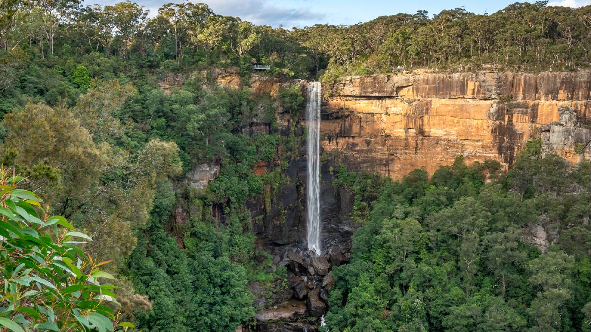 The 80-metre-high Fitzroy Falls in Morton National Park.