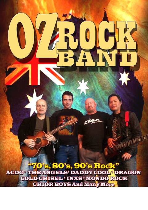 Oz Rock Band at Mollymook Beach and Bowling Recreation Club on Friday, January 25.