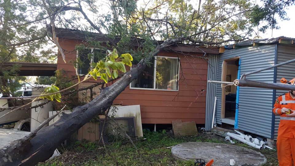 The Ulladulla SES Unit attended seven job after winds lashed the district on Thursday. Pictures: NSW SES Ulladulla Unit/Facebook.