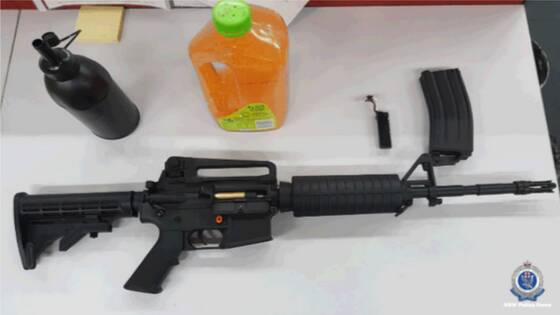 The alleged weapon. Picture: South Coast Police District.