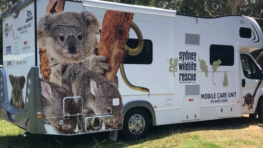 he van will be carrying three Sydney Wildlife volunteers and six vets. Picture: supplied.
