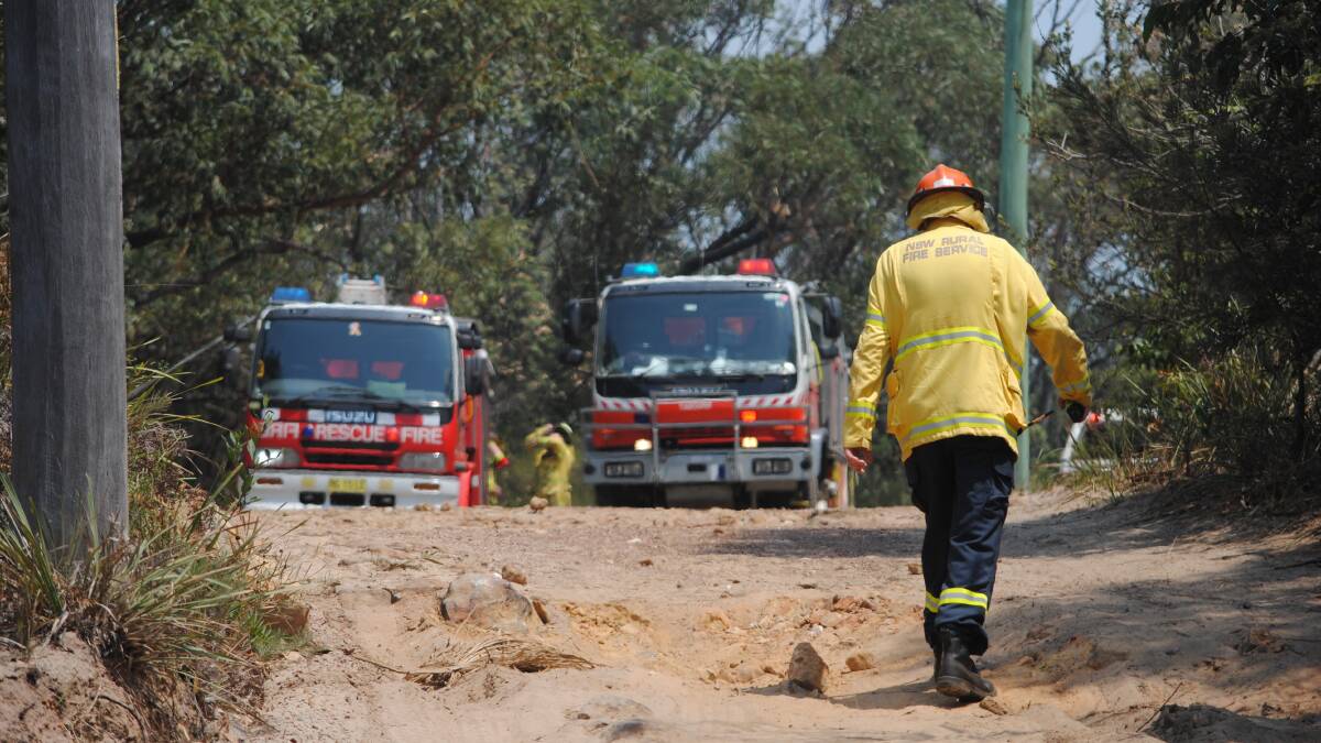 FRNSW and RFS crews were attempting to extinguish the blaze on Wednesday, January 29.