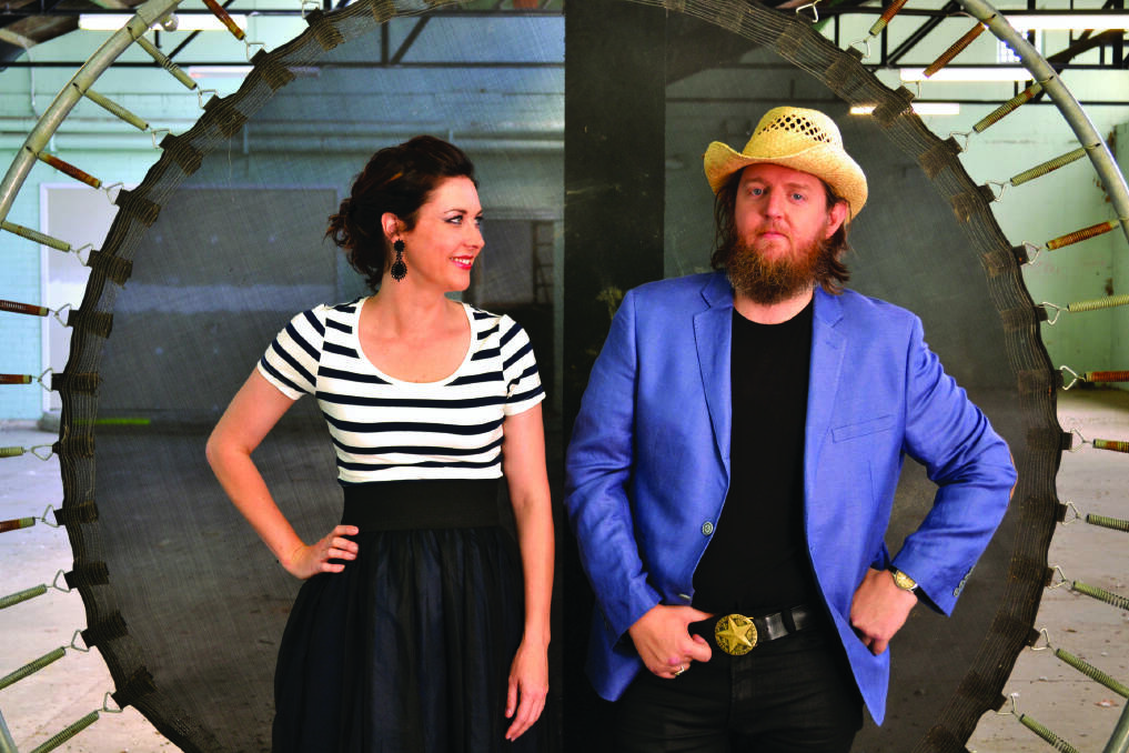 ARIA WINNING BAND: The Audreys' members Taasha Coates and Tristan Goodall play six instruments between them at their live shows. Picture: supplied.