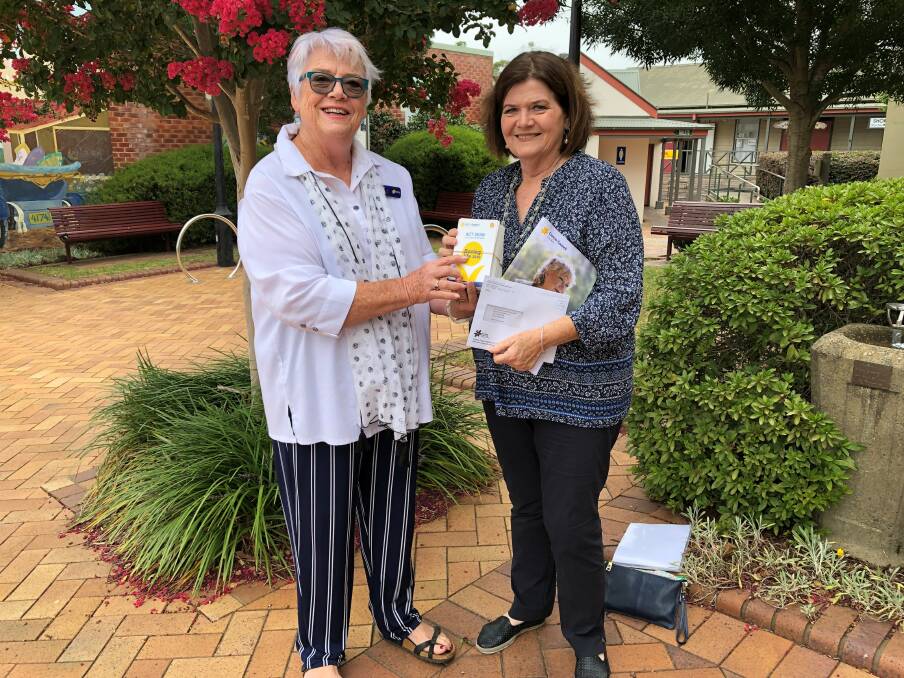 Joan Hayward and South Coast MP Shelley Hancock. Picture: Cancer Council.