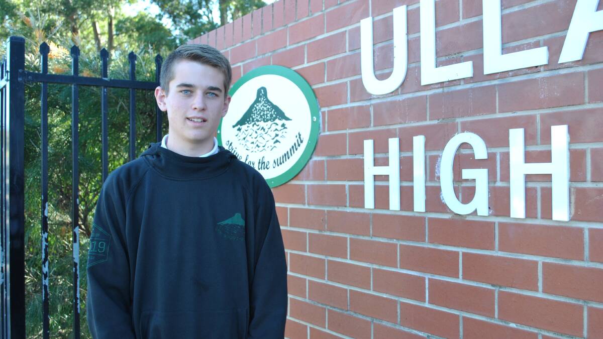 IN THE AIR: Ulladulla High School student Leroy Lidbetter has been selected as an Australian Youth Forum Representative. 