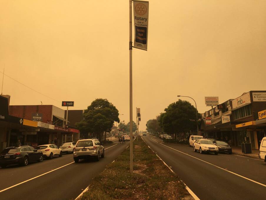 Hazy skies in Ulladulla on December 21. Picture: Sam Strong.