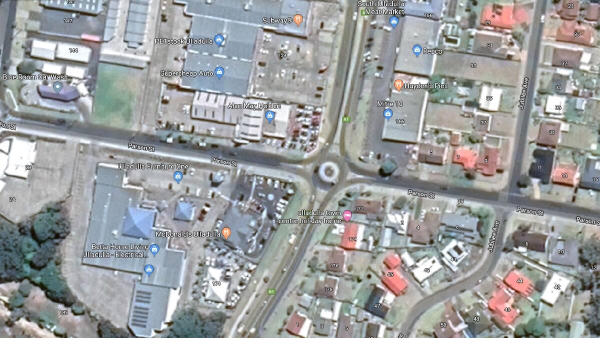 Safety works will be undertaken at the intersection of the Princes Highway and Parson Street. Picture: Google Maps.