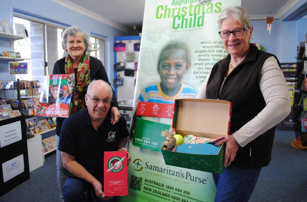 XMAS WISH: John and Truedy Vine and Marie Beatty will begin to ramp up their collection efforts.