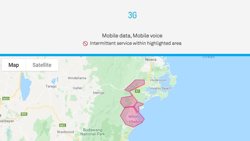 Telstra outages. Picture: screenshot/Telstra Outages.