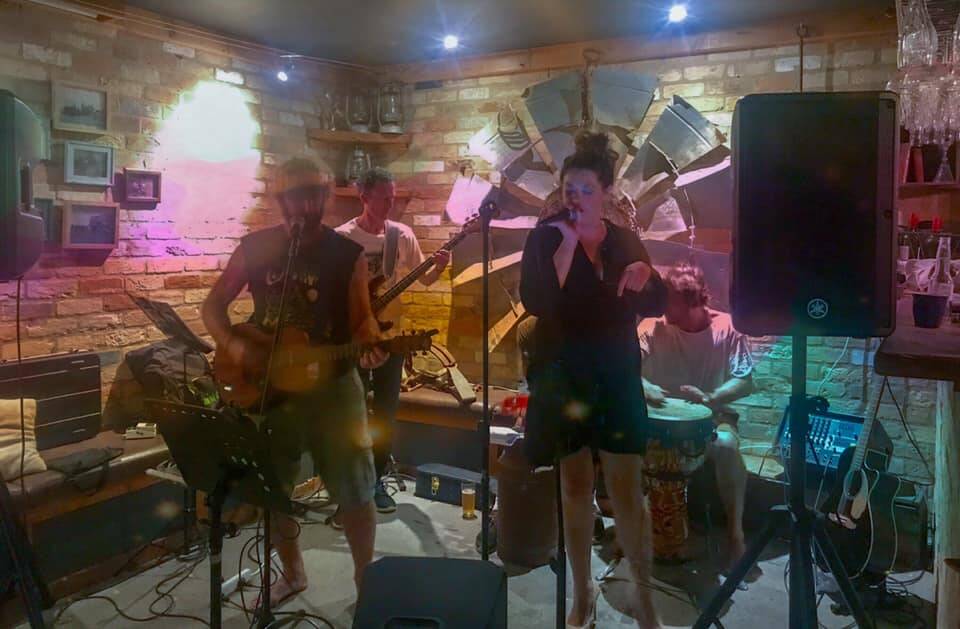 Three Hours South, pictured performing at Harvest Bar Milton.