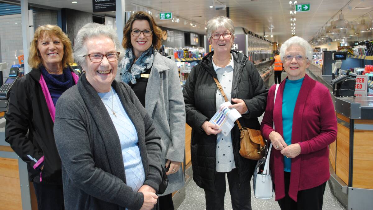 Subscribers Jan Shalhoub, Jackie Clarke, Shelley Young, Colleen Ridge and Vivienne Benson-Hodge had a sneak peak before ALDI opened to the public.