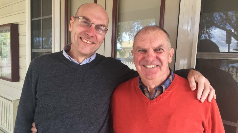 Milton Ulladulla Cancer Services Centre nurse practitioner Bill Jansen and group convener Peter Still have formed the Men's Mental Health and Cancer Support Group. (file photo).
