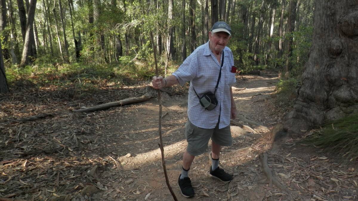 86-year-old Harry Easton made good on a promise, he made his youngest daughter almost 50 years ago, by taking her to the top of the trail.