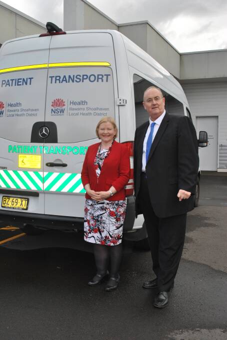South Coast Labor candidate Annette Alldrick and NSW shadow Health Minister Walt Secord.