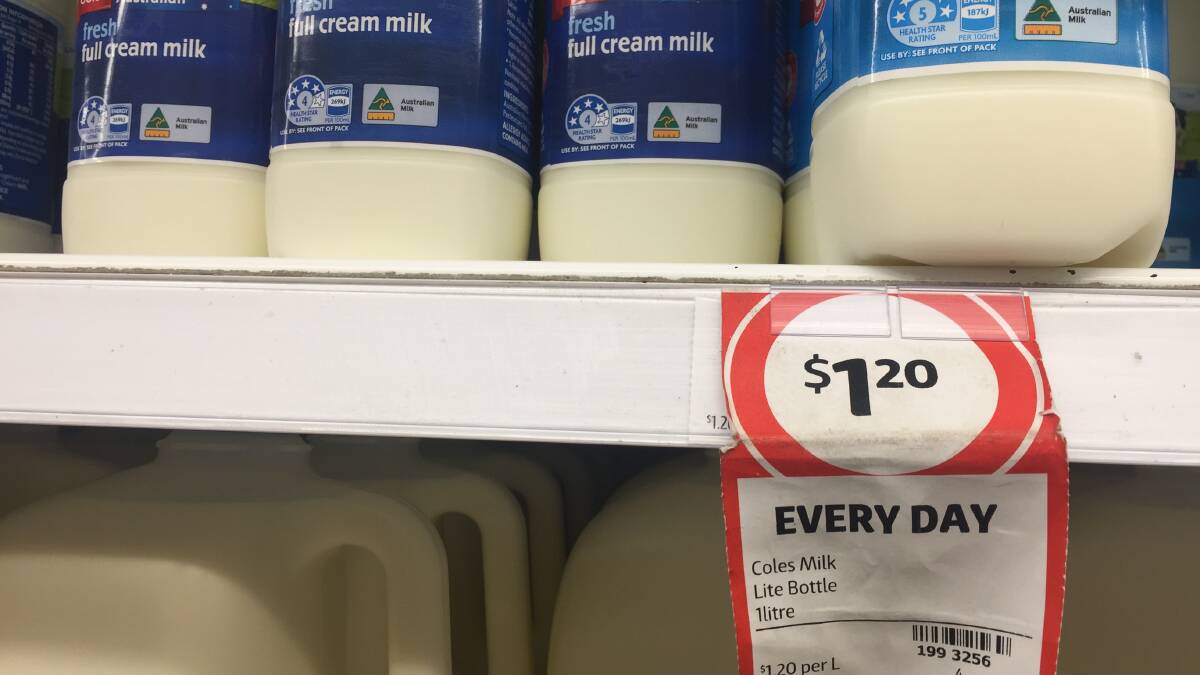 Coles price change implemented in Nowra on Wednesday. Picture: Rebecca Fist.