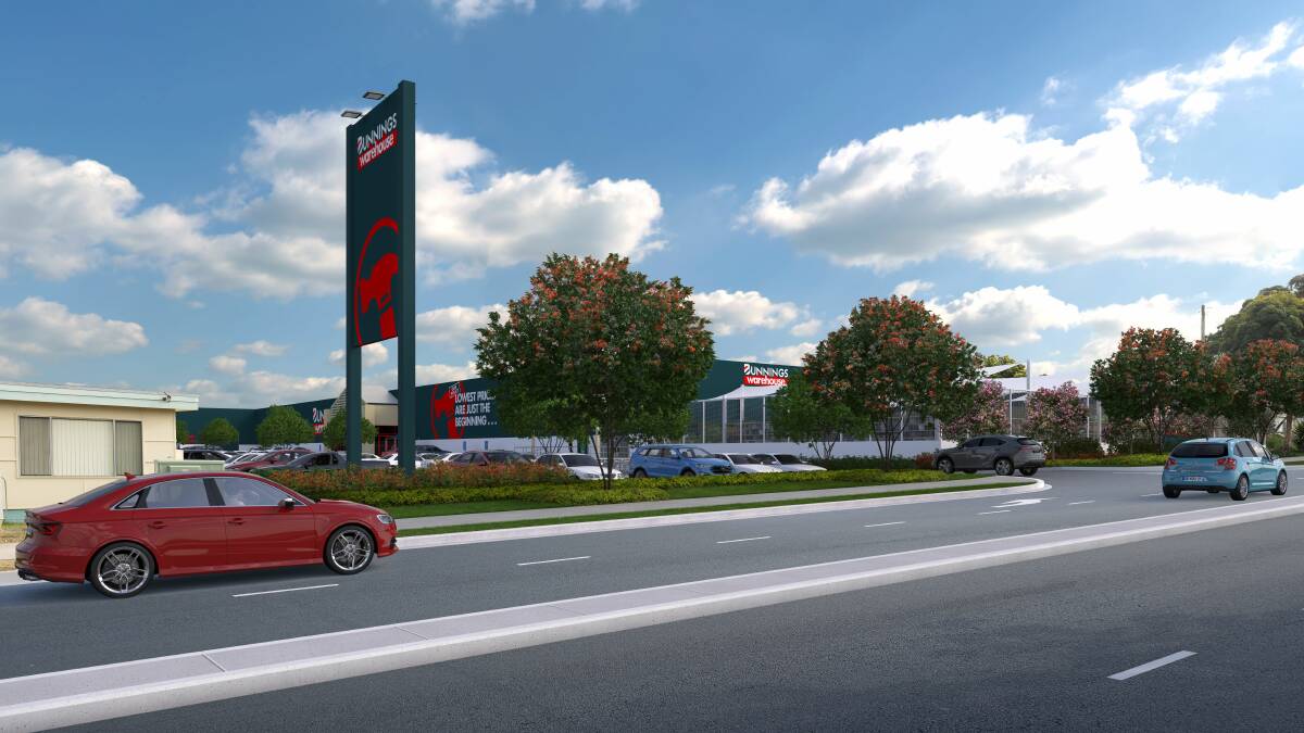 An artist's impression of the new Bunnings proposal. Picture: supplied.