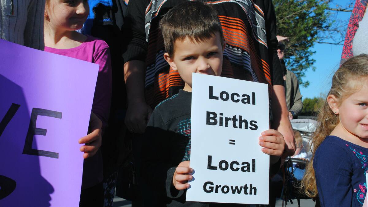 UNITED: Milton-Ulladulla families gather at a rally in 2016.