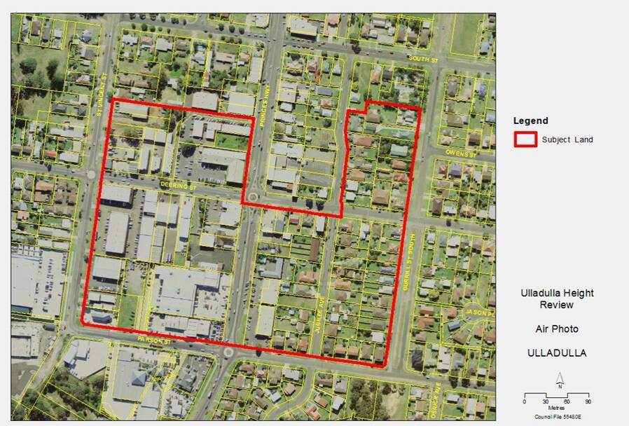STANDING TALL: Shoalhaven City Council will review the height restrictions in the Ulladulla CBD, bounded by St Vincent Street, Parson Street, Burrill Street South, Jubilee Avenue, Deering Street and the Princes Highway. 