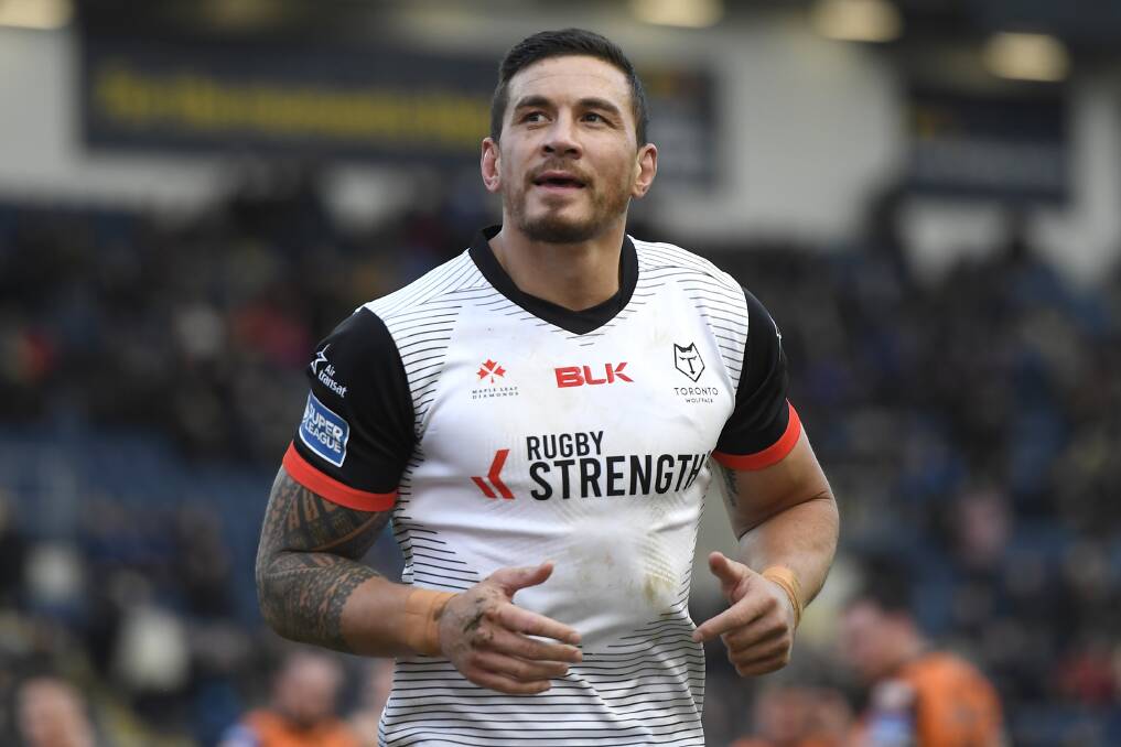 Sonny Bill Williams playing for Toronto Wolfpack during the Betfred Super League in February, 2020. Photo: George Wood/Getty Images