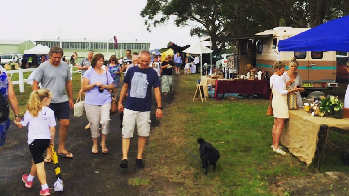 RELIEF: After the first two were postponed due to bad weather, Milton Markets at the Milton Showground finally had its time to shine on Saturday. Photo: Susie Greentree.