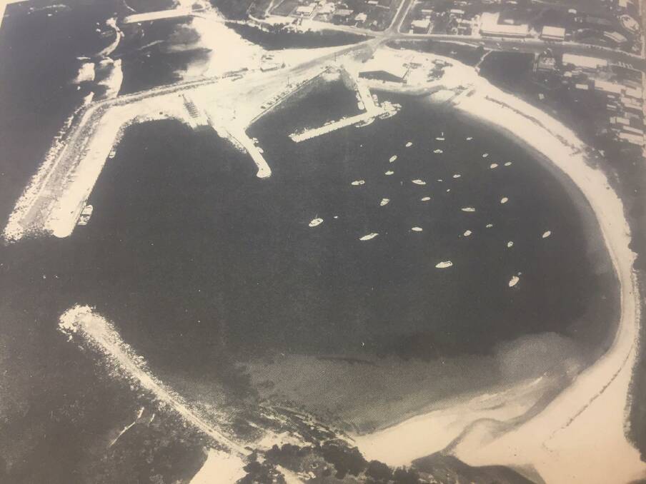Ulladulla Harbour as seen from the air. Photo: Shoalhaven Historical Society. 