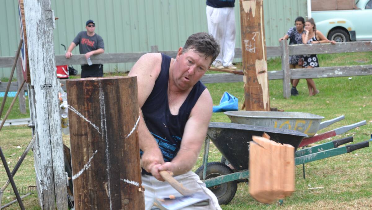 CHOP CHOP: The wood chop will be a highlight of the Shoalhaven Timber Festival at the Milton Showground on October 29.
