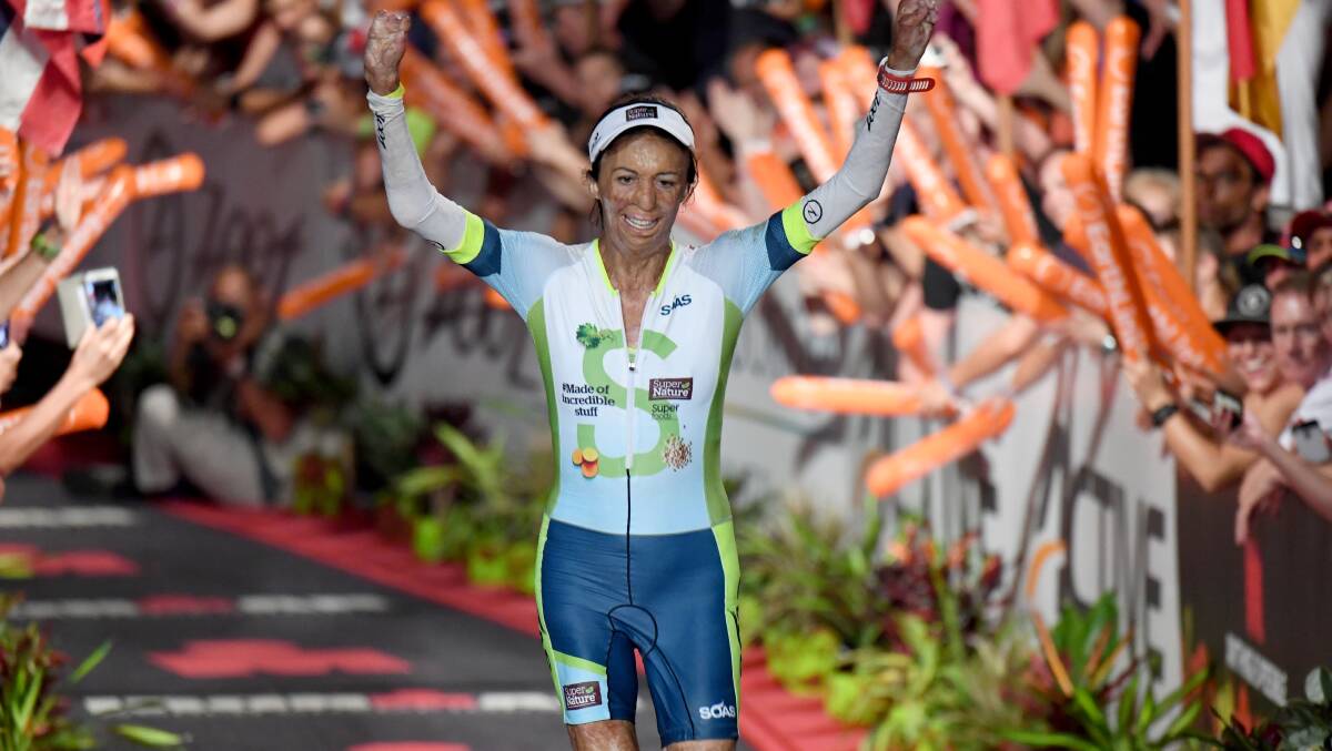 NEXT ACHIEVEMENT: Turia Pitt has been announced as a NSW Australian of the Year finalist, just weeks after completing the 2016 Ironman World Championship in Kailua-Kona, Hawaii. Image: Delly Carr for IRONMAN.