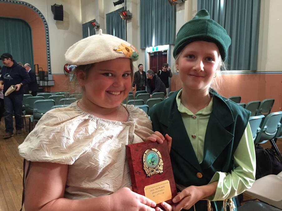  Winners award for Section 147 Drama Primary Stage 2, Nowra Christian School. Photo: supplied. 