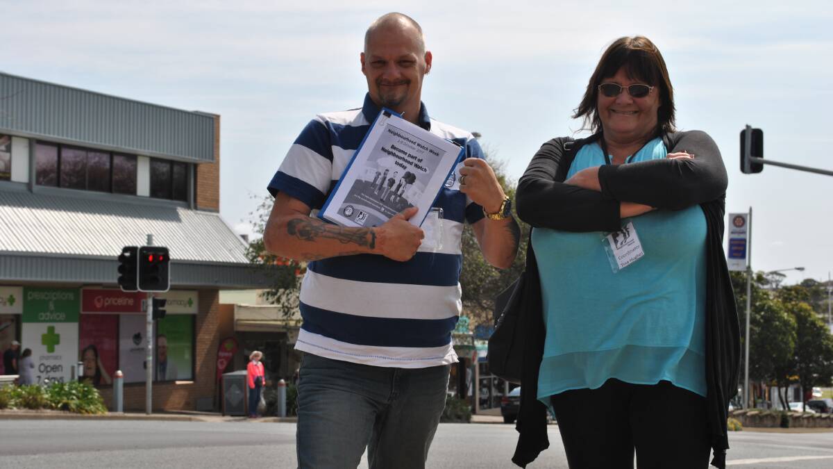 CRIME FIGHTERS: Andre Ruttimann and Tina Hughes will host the first Neighbourhood Watch Ulladulla meeting on Tuesday. February 20. 